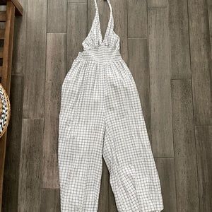 URBAN OUTFITTERS wide leg halter jumpsuit